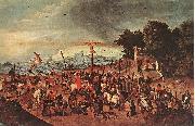 BRUEGHEL, Pieter the Younger Crucifixion dgg oil painting